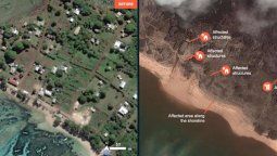 altText(Volcán en Tonga: 1eras. imágenes tras la erupción)}