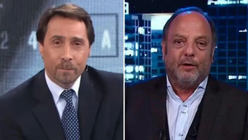 Baby Etchecopar y Ed Feinmann discreparon respecto a L-Gante. Baby Etchecopar y Ed Feinmann discreparon respecto a L-Gante.