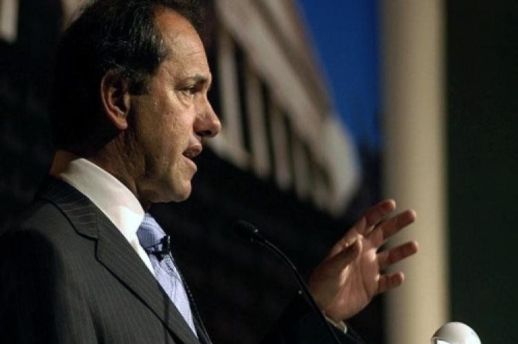 Scioli se diferenció de Cristina a la hora de hablar de la justicia