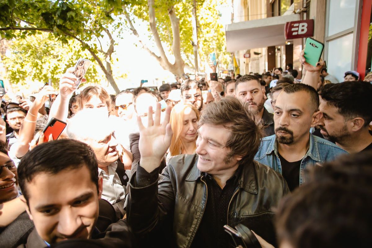 Javier Milei en ciudad de San Juan el 05/11/2022.