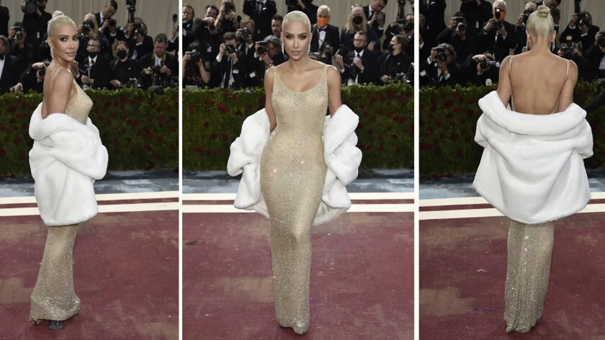 Kim Kardashian en la MET Gala 2022.