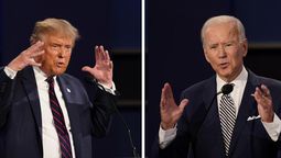 Duelo caliente entre Joe Biden y Donald Trump.