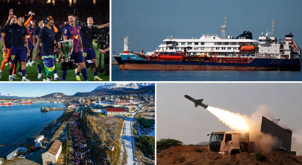 El MV Hondius, Ushuaia y el pulso entre Estados Unidos e Irán dominan una agenda internacional marcada por el hantavirus, mientras el Barcelona campeón completa una mañana de alto impacto informativo.