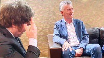 Javier Milei y Mauricio Macri. Javier Milei y Mauricio Macri.