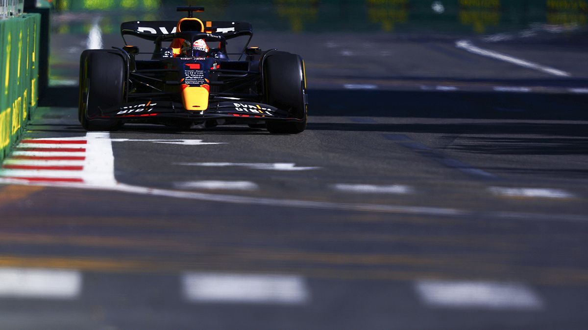 Max Verstappen (Red Bull) se quedó con el Gran Premio de Azerbaiyán y amplió su liderazgo en la Fórmula 1 y Ferrari sigue sin repuntar. (Foto: Noticias Argentinas/RED BULL RACING)