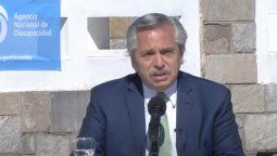 Alberto Fernández en la presentación del plan AccesAr