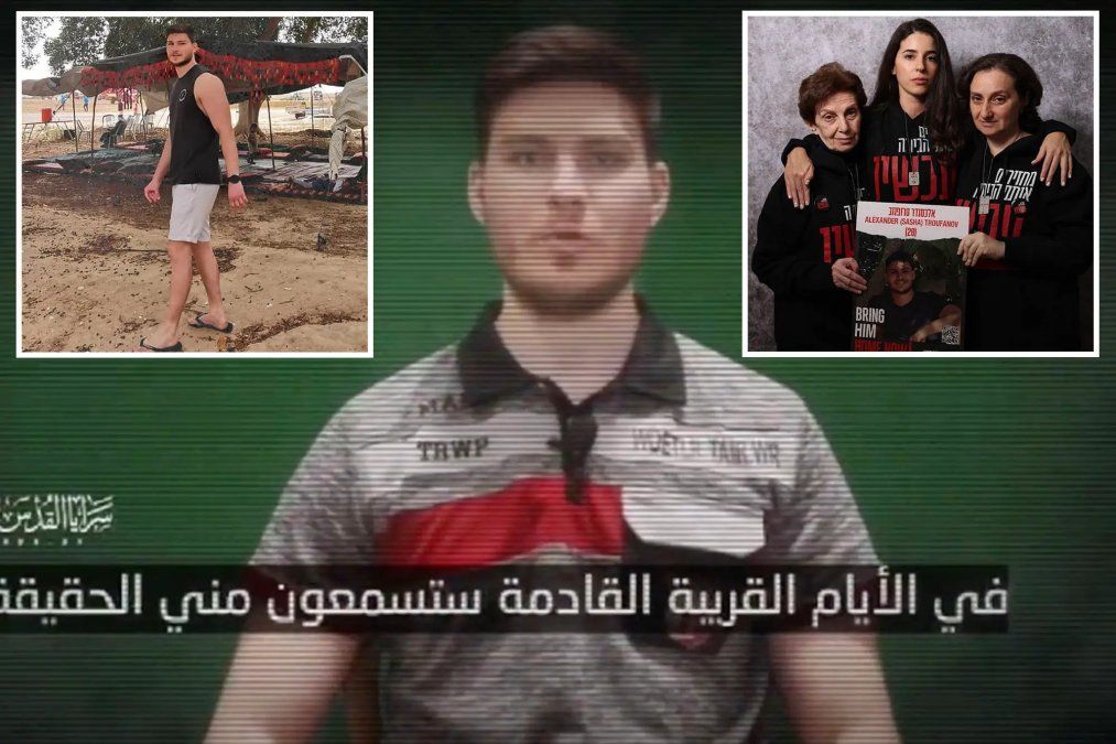Alexander Trupanov, uno de los 2 rehenes rusos en manos de Hamas.