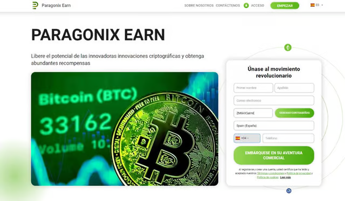 Paragonix Earn utilizó la imagen de Ramiro Marra y Luis Novaresio para publicitar su plataforma de inversión. Paragonix Earn utilizó la imagen de Ramiro Marra y Luis Novaresio para publicitar su plataforma de inversión.