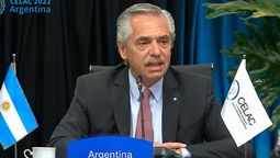 Alberto Fernández al inaugurar la cumbre de la Celac (Foto: NA)