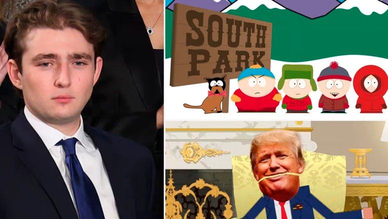 Un escritor de South Park lanzó un sitio para enviar a Barron Trump a la guerra con Irán