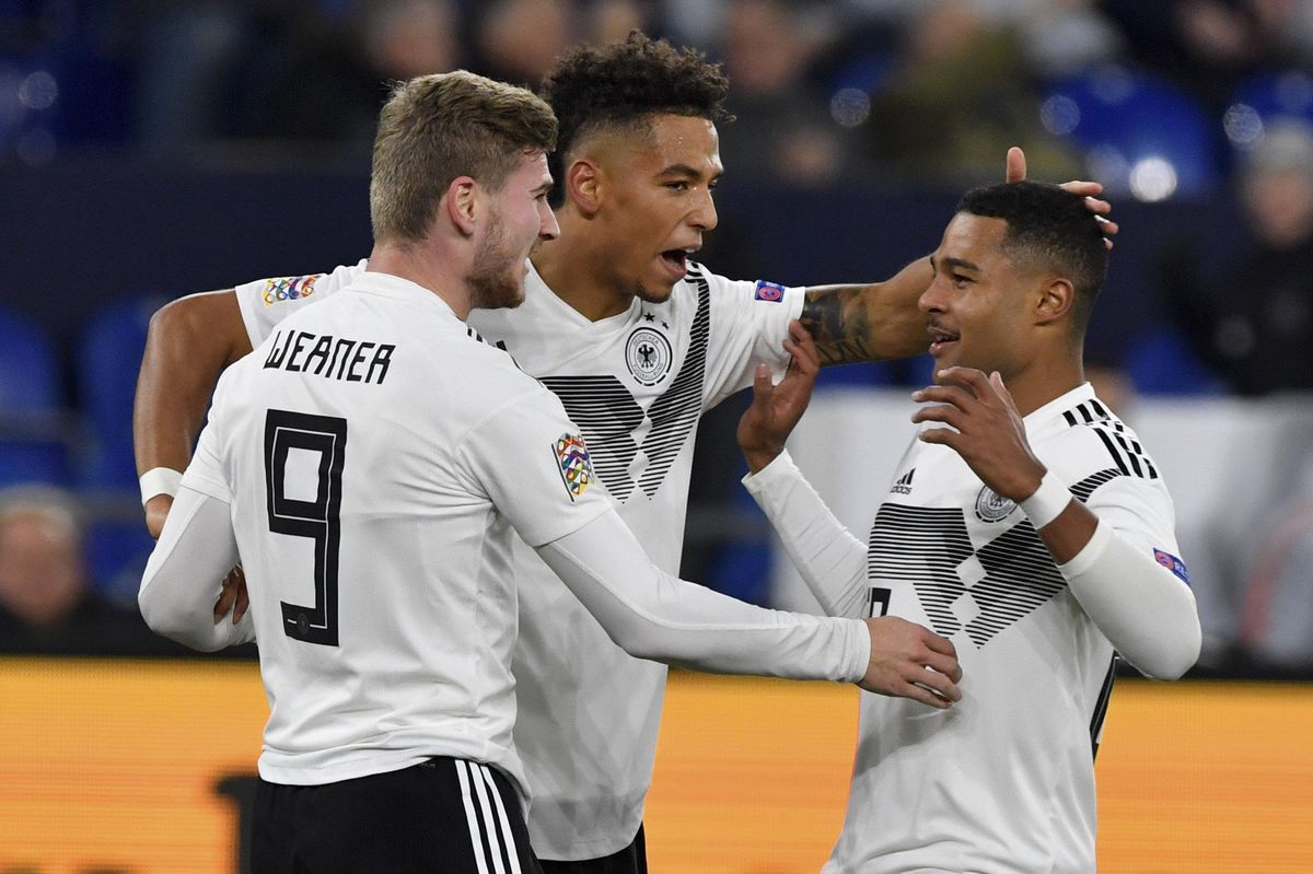 Werner, con la 9, en un partido de Alemania por la UEFA Nations League - Año 2018 Werner, con la 9, en un partido de Alemania por la UEFA Nations League - Año 2018