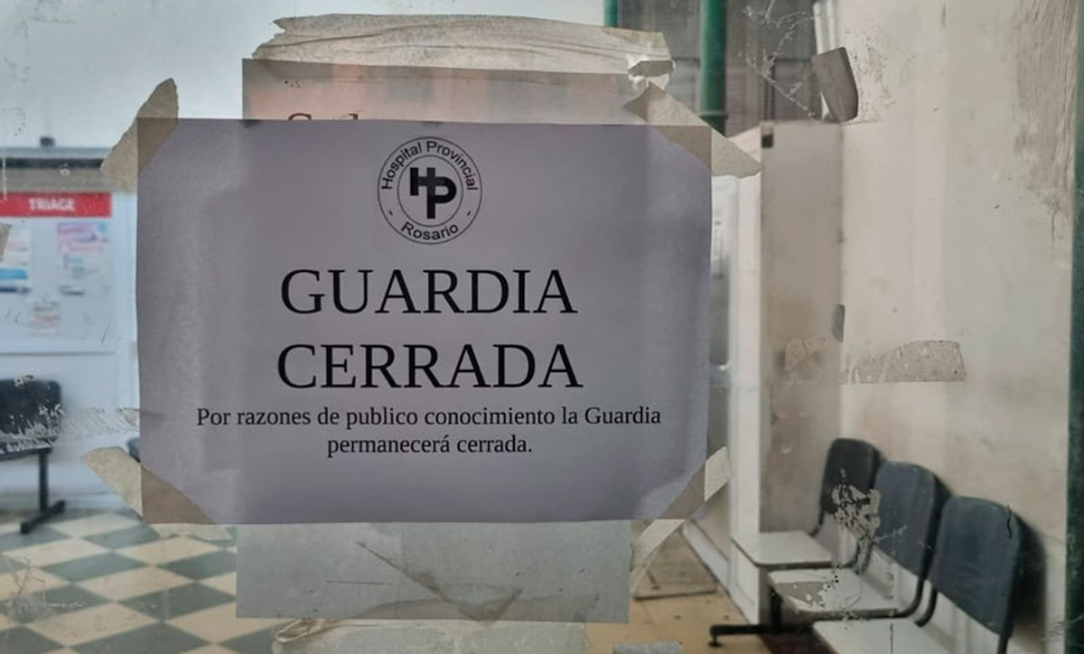 Así amaneció la guardia del Hospital Provincial. Así amaneció la guardia del Hospital Provincial. 