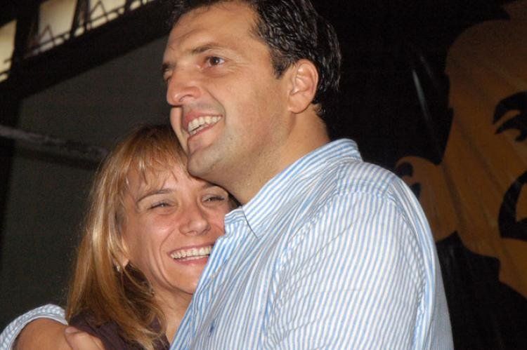 Malena y Sergio Massa.