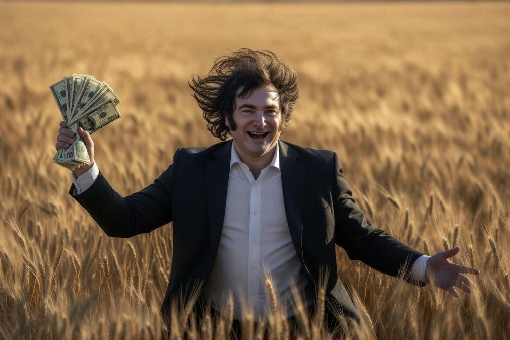 Producción récord del trigo (y la intermediación financiera de siempre...) salvará a Javier Milei de la recesión.