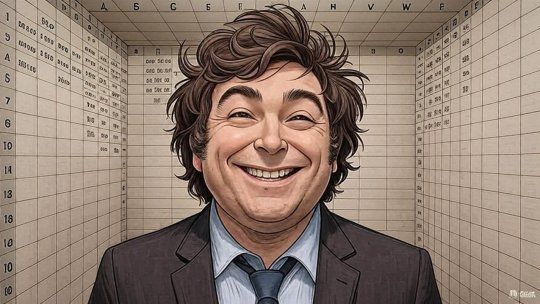Javier Milei dentro de un Excel, en versión IA/GROK. Javier Milei dentro de un Excel, en versión IA/GROK.