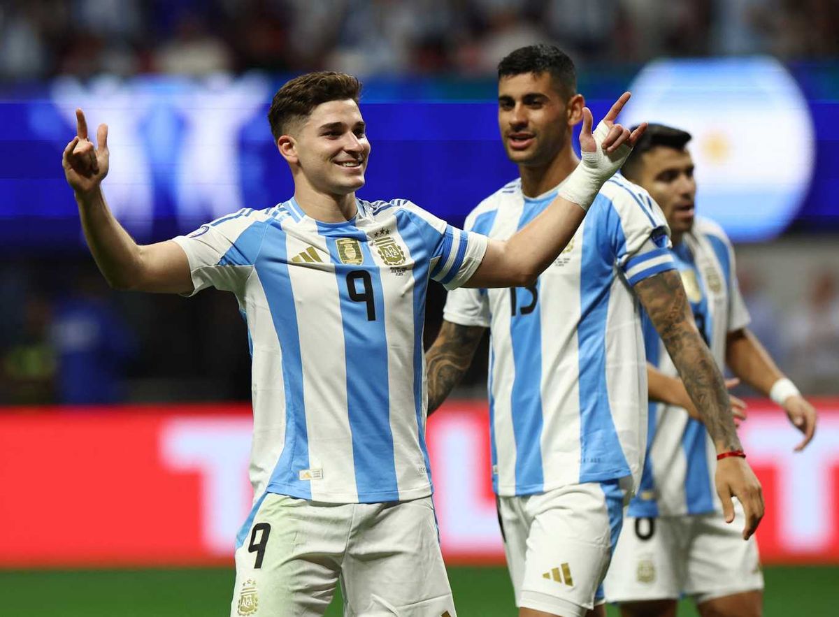 Julián Álvarez, futbolista de la Selección Argentina