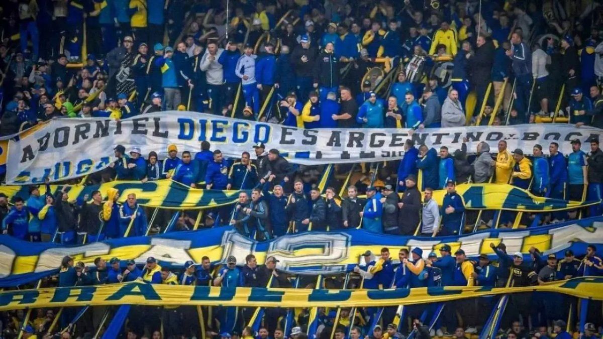 Boca y una polémica bandera