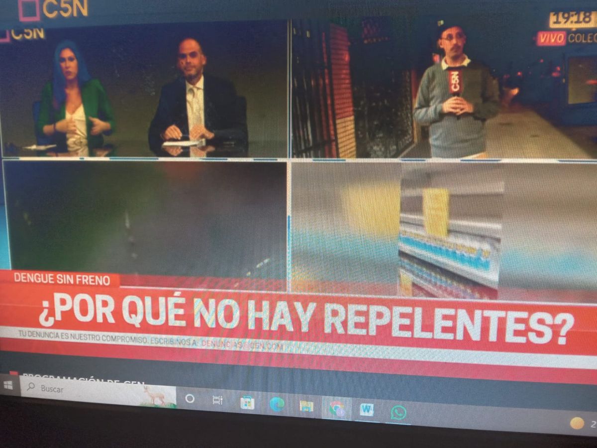 Dengue omnipresente en la TV Dengue omnipresente en la TV