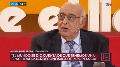 Broda y lo que viene: Inflación al 30%, dólar a $28 y crecimiento 0%