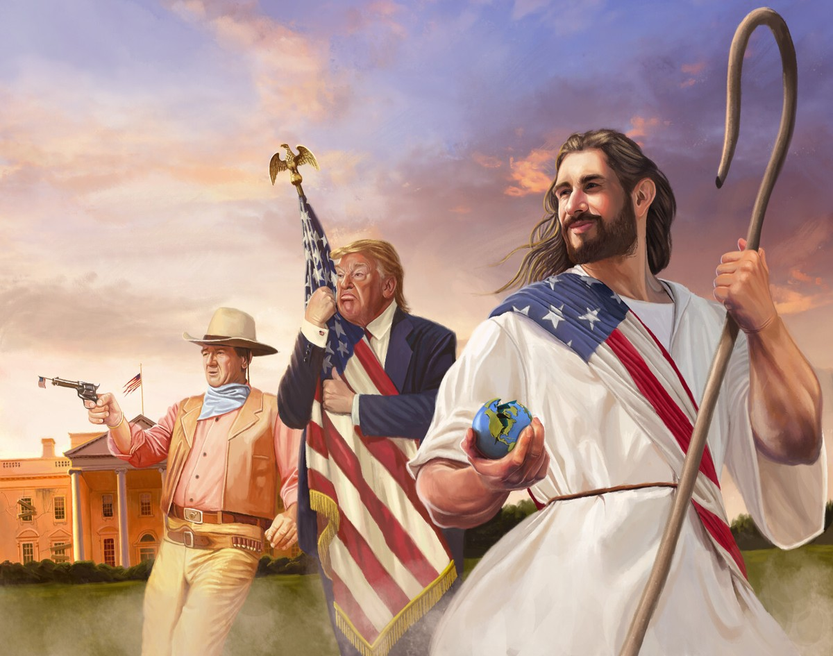 El viraje de Trump hacia un nacionalismo religioso explícito tuvo su punto álgido en la concentración El viraje de Trump hacia un nacionalismo religioso explícito tuvo su punto álgido en la concentración