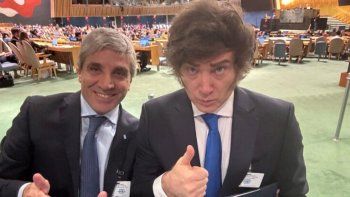 Javier Milei y Luis Caputo ensayan control de agenda para el Gobierno. Javier Milei y Luis Caputo ensayan control de agenda para el Gobierno.