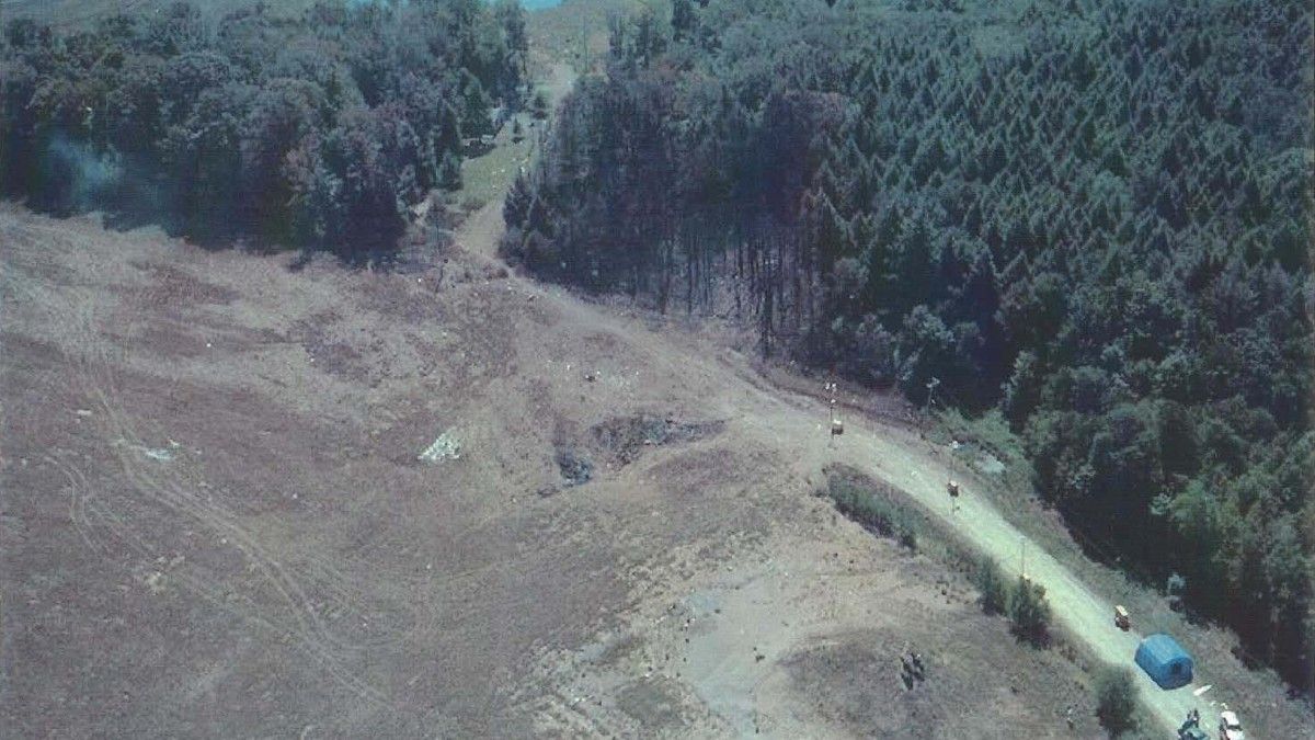 Lugar del impacto del vuelo 93.