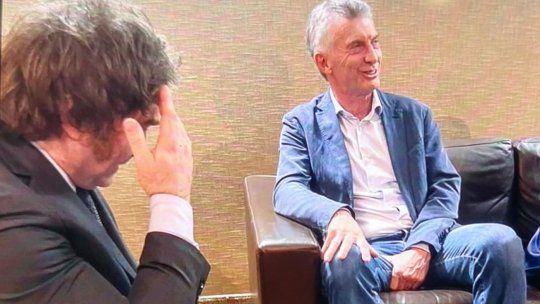 Javier Milei y Mauricio Macri en días de mejores que los actuales