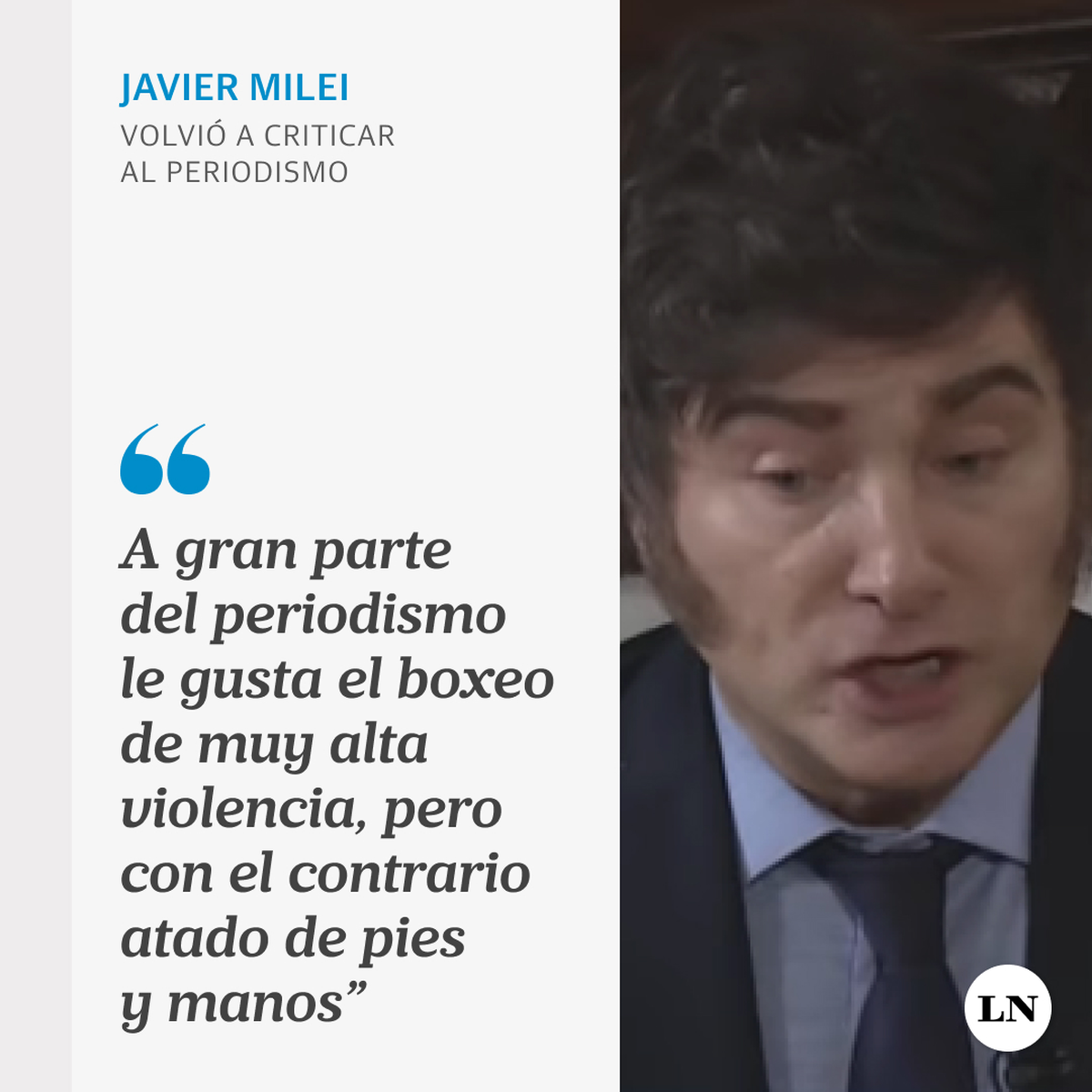 Milei cargó contra Victoria Villarruel y contra el periodismo de Argentina Milei cargó contra Victoria Villarruel y contra el periodismo de Argentina