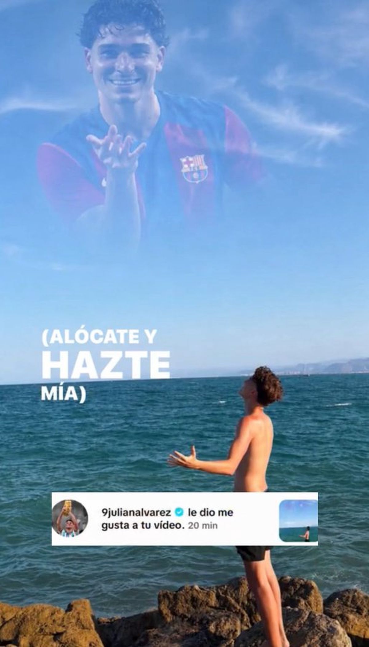 El "like" de Julián Álvarez que generó más polémica. El "like" de Julián Álvarez que generó más polémica. 