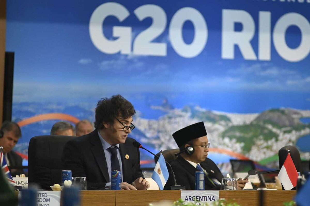 Javier Milei. FOTO: G20/NA Javier Milei. FOTO: G20/NA