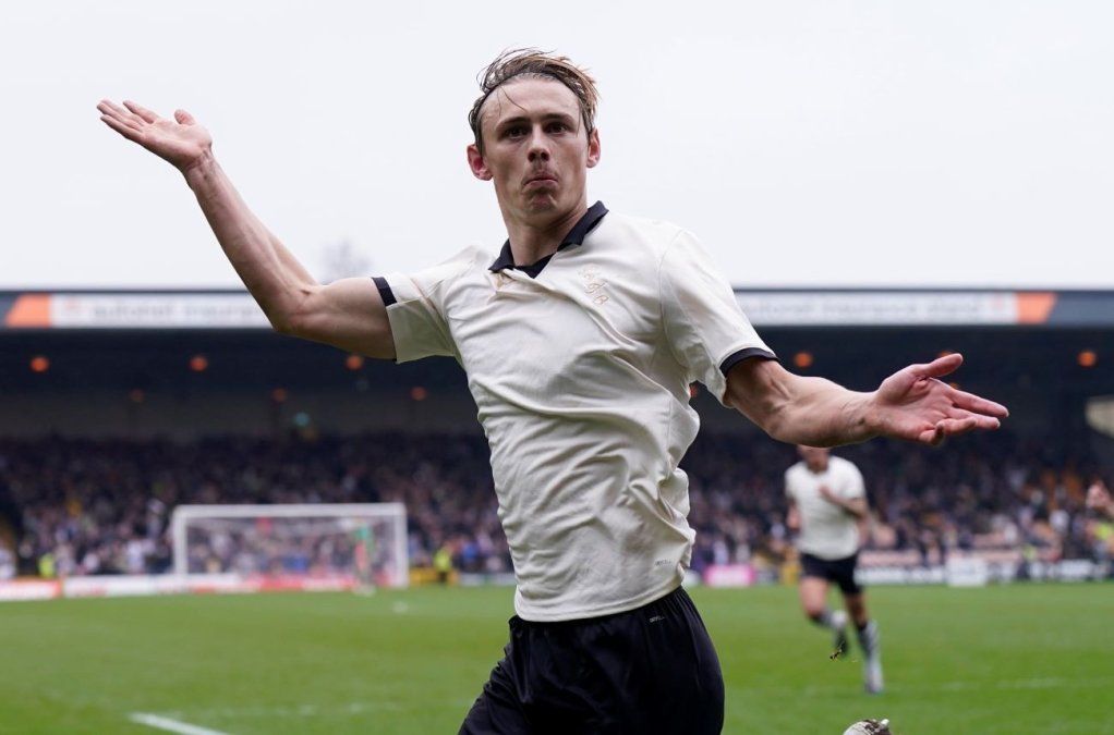 Ben Waine, el autor del único gol con el que Port Vale venció a Sunderland por FA Cup.