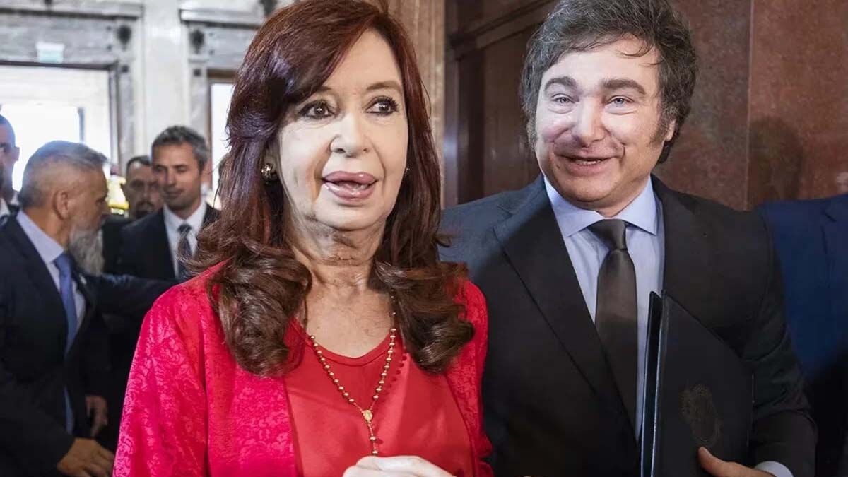 CFK y Javier Milei CFK y Javier Milei
