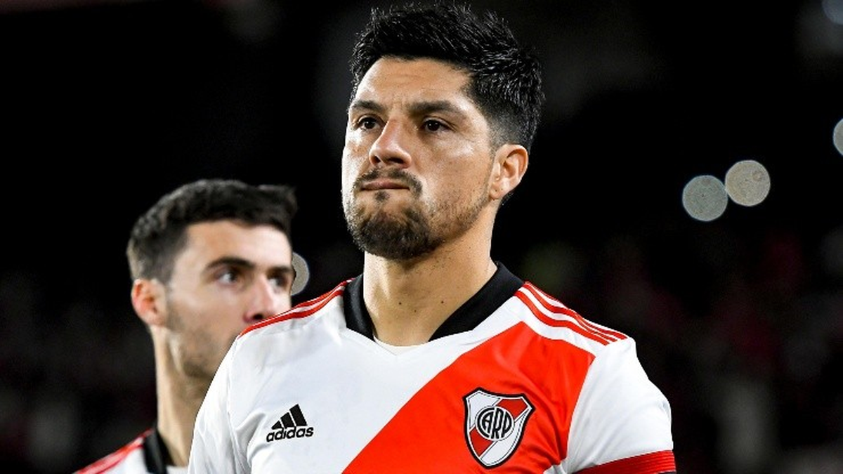 Enzo Pérez, con chances de salir de River.