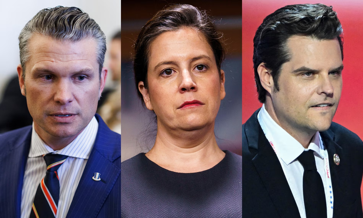 Pete Hegseth, Elise Stefanik y Matt Gaetz entre los amenazados. Pete Hegseth, Elise Stefanik y Matt Gaetz entre los amenazados.