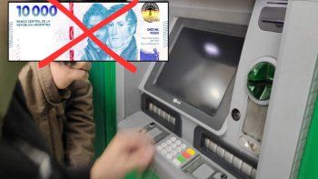 cambios en cajeros automaticos: desesperada medida de bancos sobre billetes de $10.000 cambios en cajeros automaticos: desesperada medida de bancos sobre billetes de $10.000