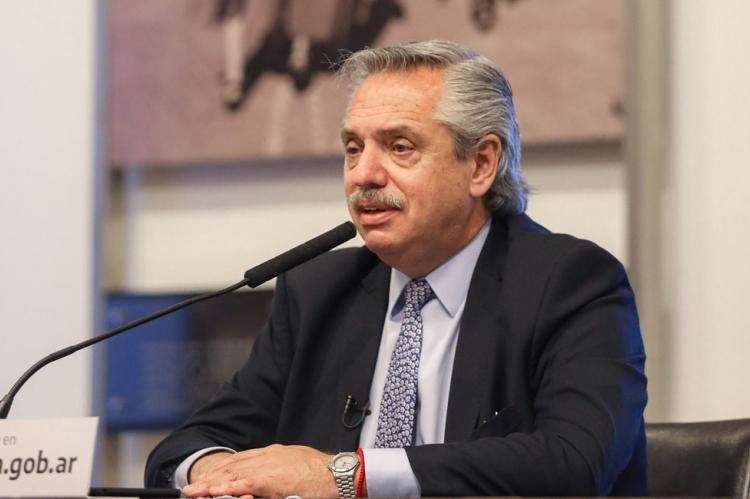 Alberto Fernández, presidente.