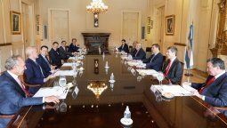 Empresarios en Casa Rosada.