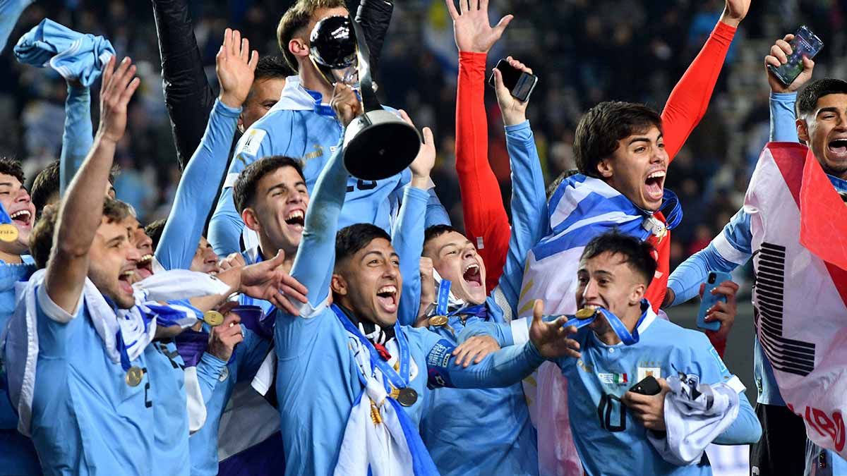 Uruguay se consagró campeón mundial Sub20 tras ganarle a Italia 1-0. (Foto: Gentileza: Télam)