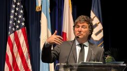 Escracharon a Javier Milei en USA pero él los enfrentó.