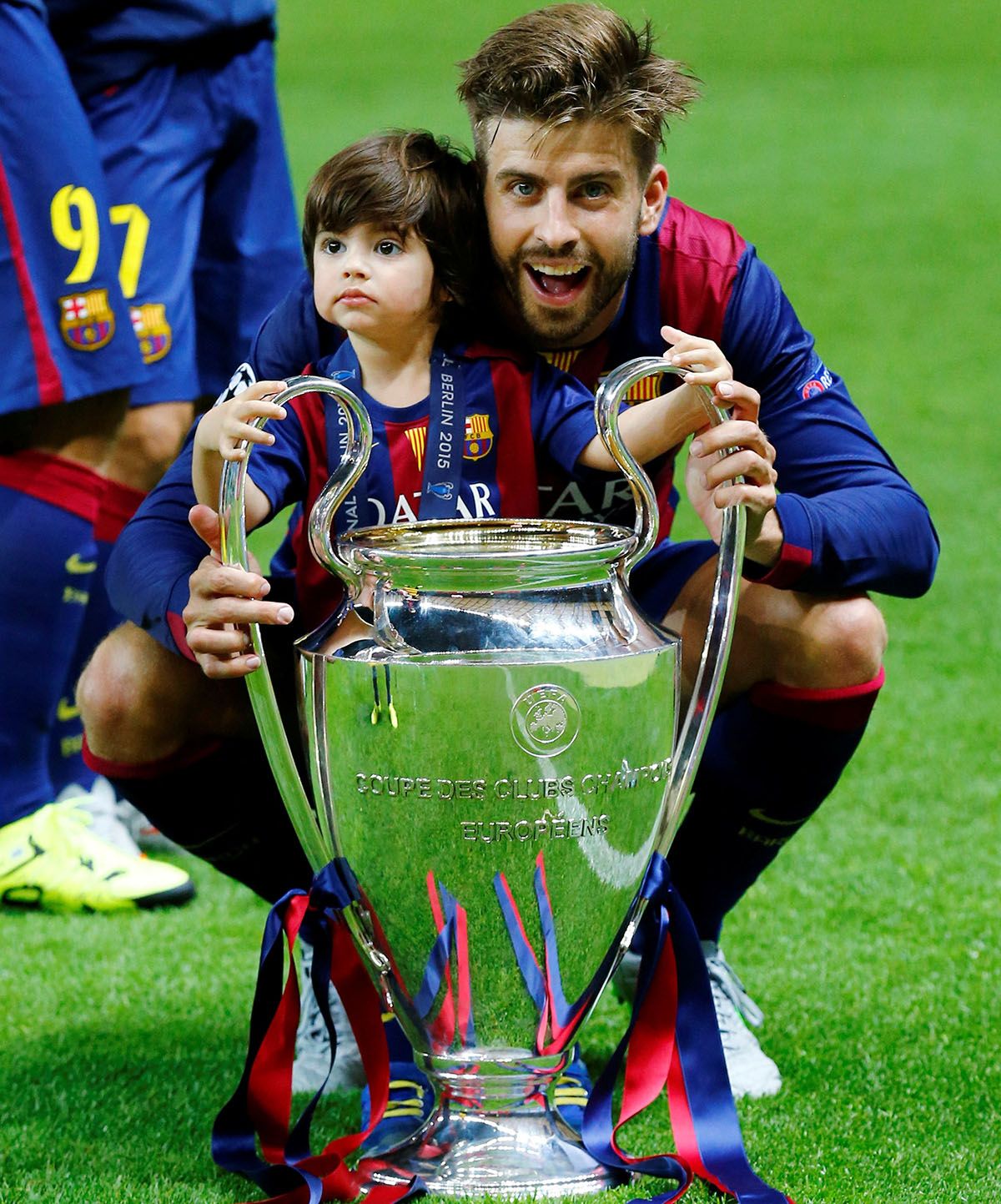 Gerard Piqué anunció su retiro de la actividad futbolística en un año signado por su escandalosa separación de la cantante colombiana Shakira. (Foto: Noticias Argentinas/Reuters)