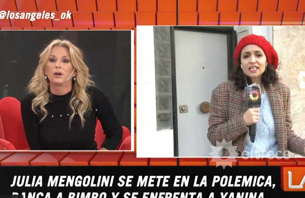 Yanina Latorre cruzó duramente a Mengolini, que abandonó el móvil (Foto: captura de video).