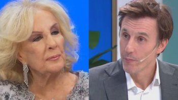 La fría confrontación de Mirtha Legrand con Roberto García Moritán. La fría confrontación de Mirtha Legrand con Roberto García Moritán.