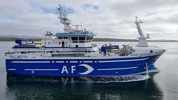 Buque pesquero Argos Georgia hundido. Buque pesquero Argos Georgia hundido.