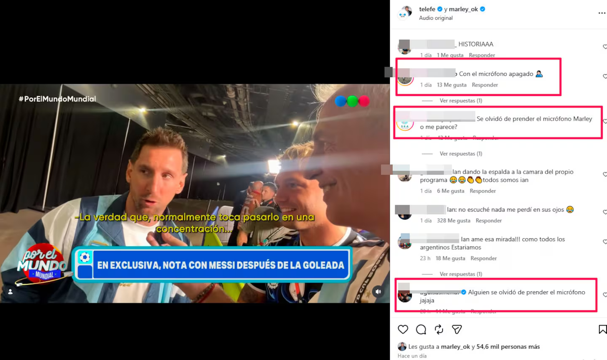 Los usuarios reaccionaron con críticas y humor al problema de audio más que al contenido de la nota. Foto: Instagram Los usuarios reaccionaron con críticas y humor al problema de audio más que al contenido de la nota. Foto: Instagram