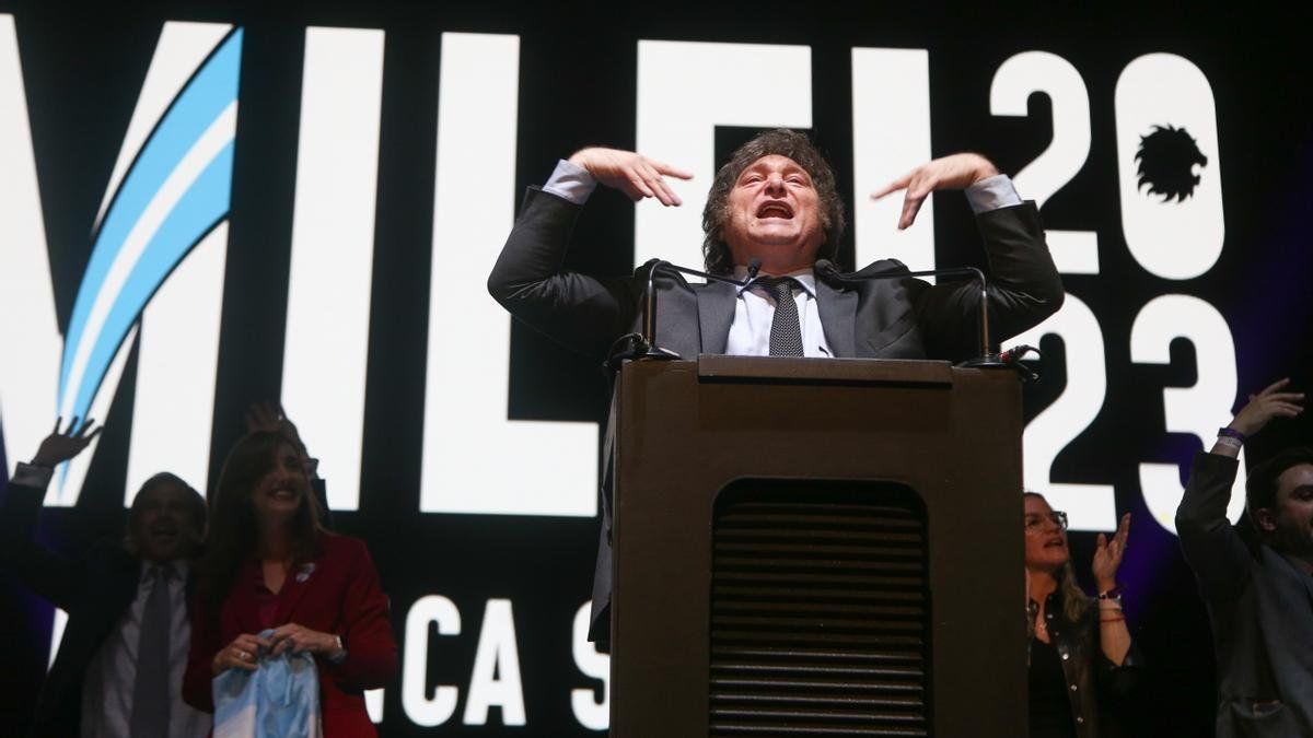Cierre de campaña de Milei