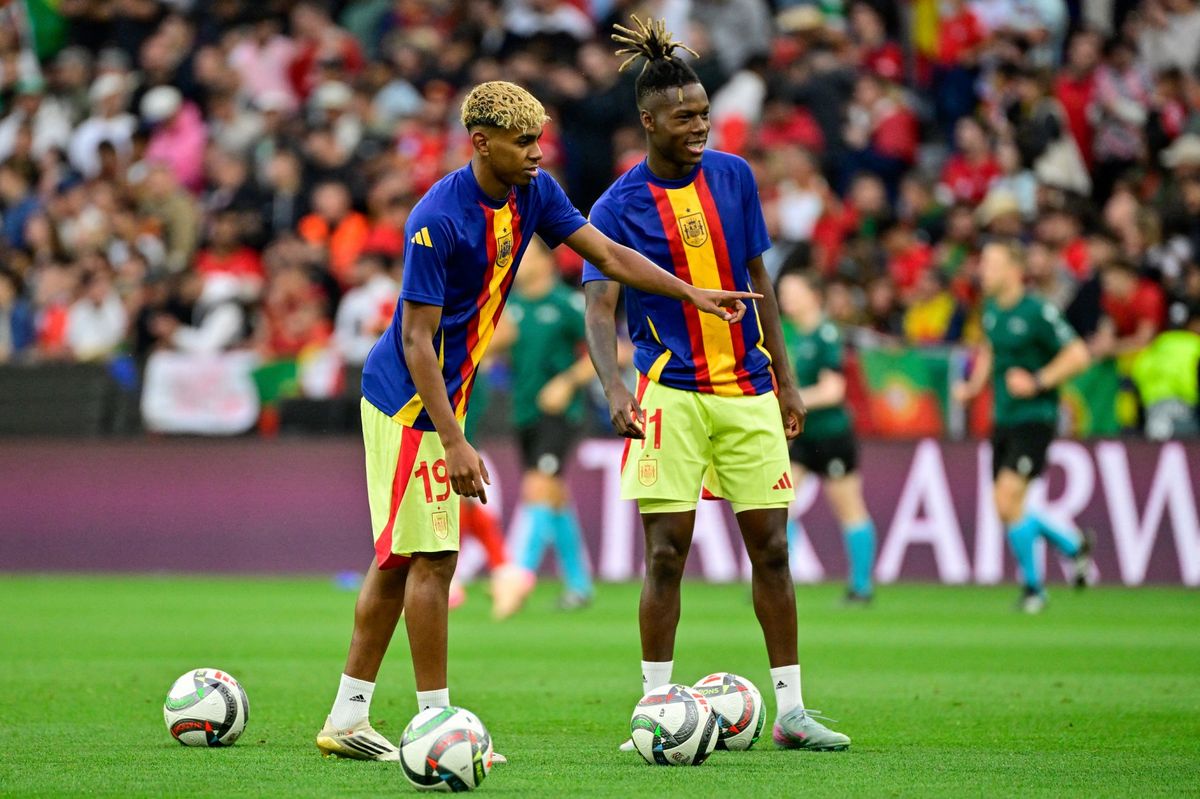 Nico Williams y Lamine Yamal, dos de los jugadores más desequilibrantes de España, obligan a Luis de la Fuente a diseñar un regreso progresivo rumbo al Mundial 2026. Nico Williams y Lamine Yamal, dos de los jugadores más desequilibrantes de España, obligan a Luis de la Fuente a diseñar un regreso progresivo rumbo al Mundial 2026.