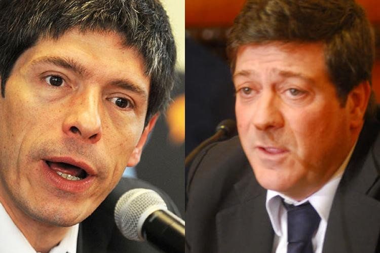 Juan Manuel Abal Medina y Gabriel Mariotto.