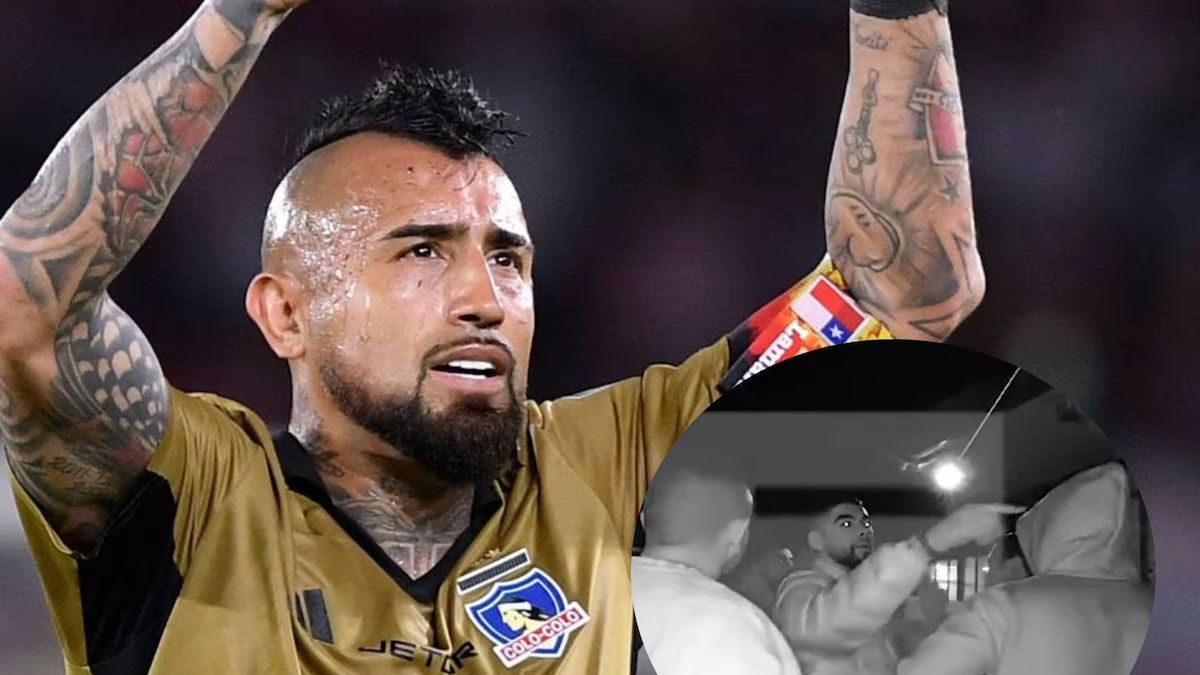 Arturo Vidal protagonizó un nuevo escándalo tras la victoria de Colo-Colo ante Deportes Iquique 3-0 y, ahora, se filtraron los vídeos. (Foto: Captura de TV) Arturo Vidal protagonizó un nuevo escándalo tras la victoria de Colo-Colo ante Deportes Iquique 3-0 y, ahora, se filtraron los vídeos. (Foto: Captura de TV)