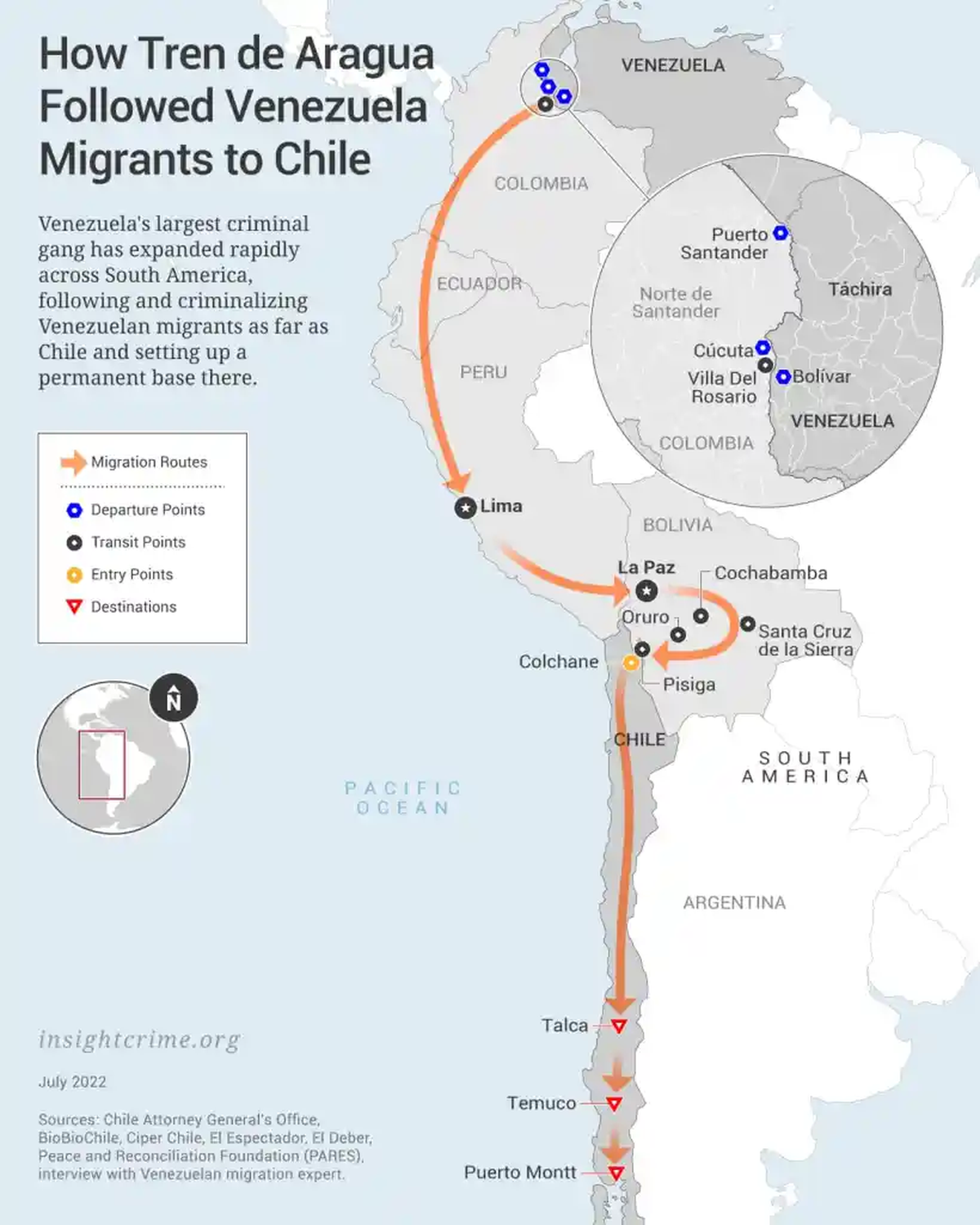 Se cree que el Tren de Aragua ya llegó hasta la Patagonia de Chile Se cree que el Tren de Aragua ya llegó hasta la Patagonia de Chile