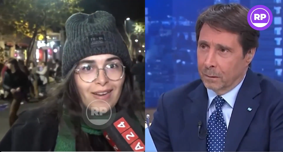 Durante la marcha de Ni Una Menos, una manifestante respondió preguntas sobre Alperovich y Agostina Vega antes de burlarse de Eduardo Feinmann con ironías que rápidamente se viralizaron en redes. Foto: X Durante la marcha de Ni Una Menos, una manifestante respondió preguntas sobre Alperovich y Agostina Vega antes de burlarse de Eduardo Feinmann con ironías que rápidamente se viralizaron en redes. Foto: X